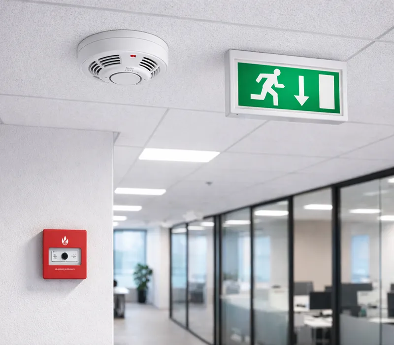 Équipements et principe d’un système de détection incendie