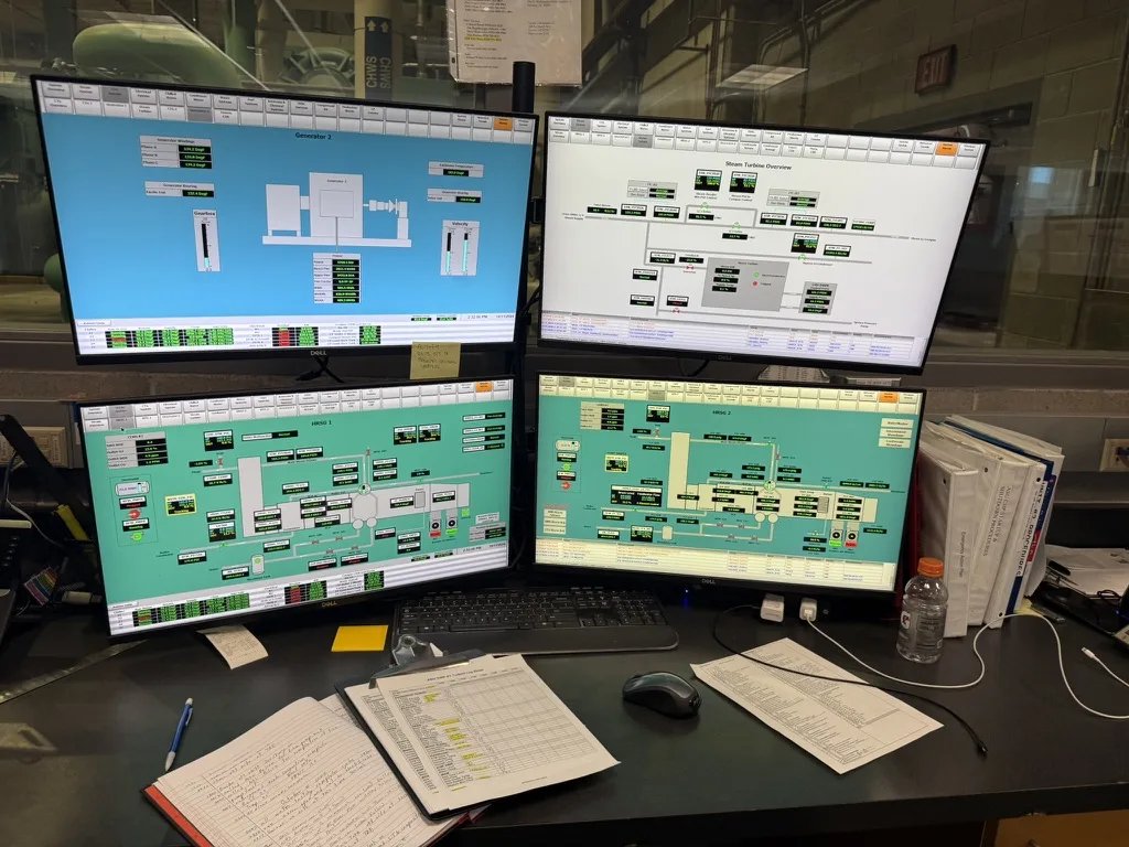 Écrans de supervision d’une installation technique