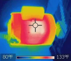 Image thermographique d’un moteur électrique