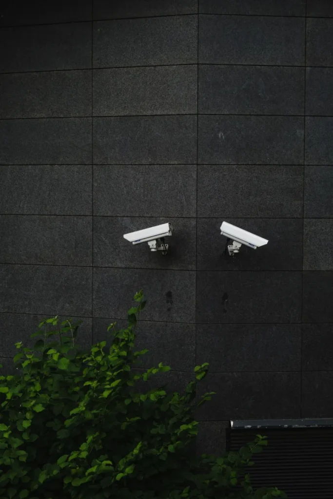 Caméras de vidéosurveillance d’un bâtiment