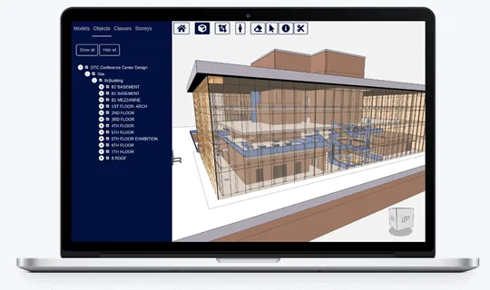 Consultation d’une maquette numérique de bâtiment