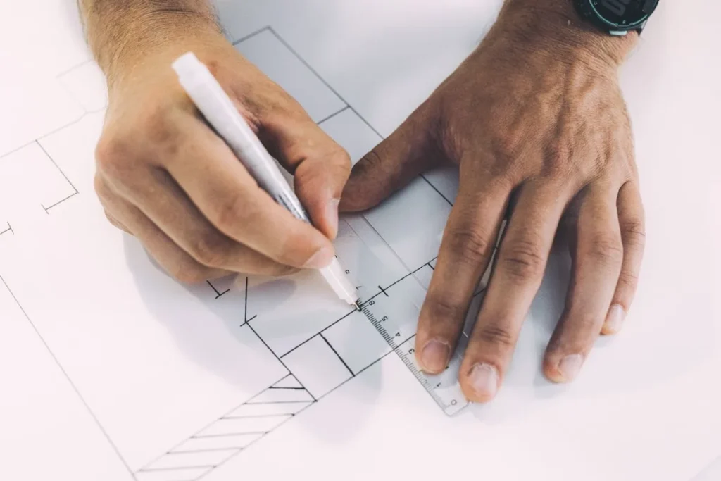 Tracé et coordination des implantations sur un plan