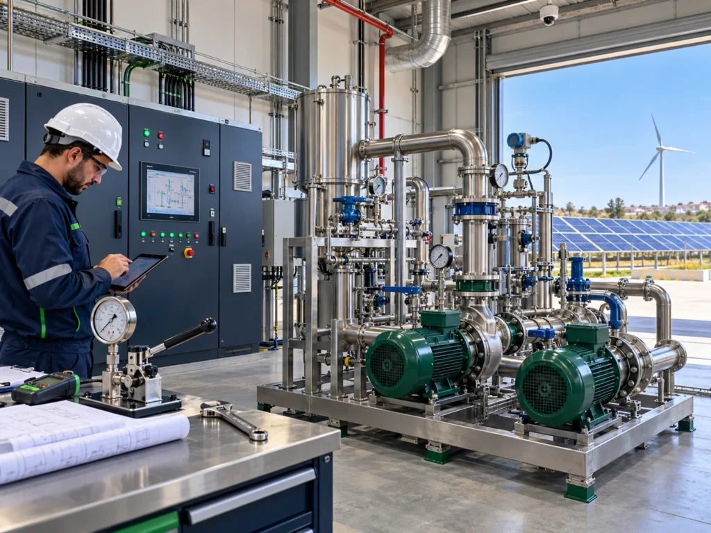 Installations industrielles : commande, réseaux de fluides et énergies renouvelables.
