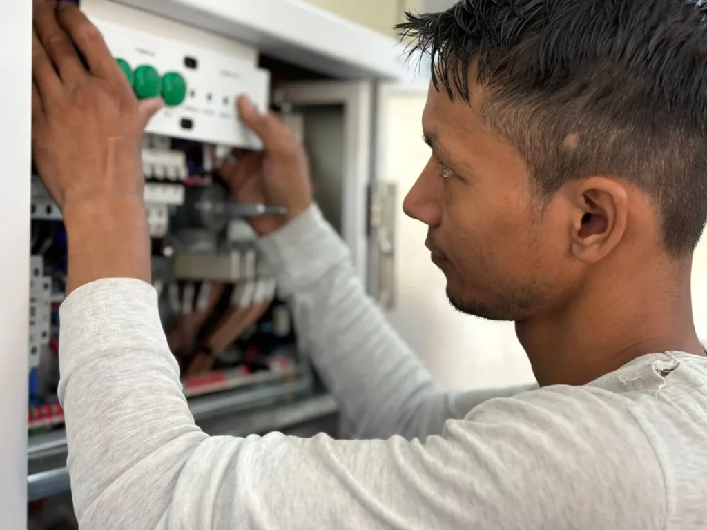 Intervention technique sur une armoire électrique